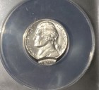 1981 Jefferson Nickel  Double Struck 95  Off Center  Uniface  Anacs Ms 63 Error