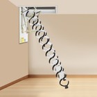 11 Steps Attic Ladder Pull Down Attic Stair Folding Stair Wall-mount 300kg 661lb