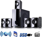 5 1 Channel Bluetooth Surround Sound Speaker System In Black