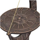 Whitehall Sun Moon Sundial French Bronze Aluminum Weather Resistant Outdoor