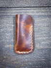 Leather Edc Pocket Knife Slip Pouch Case Sheath Fits Leatherman Micra And Squirt
