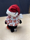 Dan Dee Animated Penguin Hawaiian Santa Hat Singing Light Up Christmas