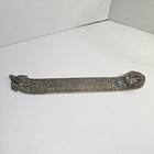 Vintage Metal Incense Burner Buddah   Chinese Dragon Simulated Turquoise Stone