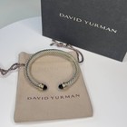 Authentic David Yurman Cable Classics Bracelet Sterling Silver Black Onyx