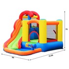 Inflatable Bounce House Water Slide W  Climbing Wall Splash Pool Cannon