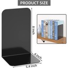 Metal Bookends For Heavy Books Black Pair Of Book Supports For Shelves Office