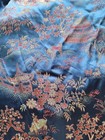 Vintage Solz Squirrel Size Xl Embroidered Silk Chinese Long Robe Kimono Wrap