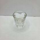 Unbranded Shot Glass Clear Fluted Base 1 5oz Weighted Bottom Barware Vintage