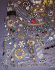 Great Big Lot  Mostly Vintage  Rhinestone  Repair  Parts  Pieces  Jewelry