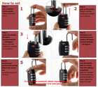 Tsa Lock Suitcase Travel Luggage 3 Digit Combination Reset Padlock Backpack New
