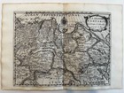 Russian Tartary Korea Island 1699 Sanson Antique Engraved Map Cartouche Title