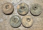 5 Dug Union General Service Cuff Buttons  Complete With Shanks