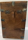 Handcrafted Indian Wooden Box  With Decorative  Iron Hardware And Handle