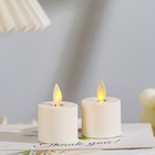 8pcs Luminara Moving Flicker Led Tea Lights With Timer For Wedding 1 44 x1 25 