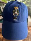 Nwt Polo Ralph Lauren Men s Polo Bear Chino Baseball Cap Hat Blue One Size