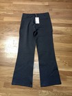 New Quince Women s Ultra-stretch Ponte Bootcut Pant charcoal sz M 28 Inseam