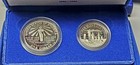1986-s 2-coin Statue Of Liberty Commemorative Proof Set  90  Silver Dollar