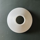 10  Antique Diffuser Torchiere Milk Glass Waffle Lamp Shade Grounded 3  Fitter