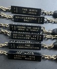 Catholic Stations Of The Cross Black Acrylic Rosary  Silver Tone Crucifix