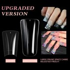 500 504pcs Half Full Cover Duck Shape Nail Tips Acrylic Nails Clear Natural 