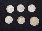 Lot Of 6 New Zealand Coins With Silver 1946 Threepence   1934 Sixpence