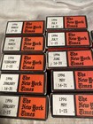 New York Times On Microfilm 1996 Reels Lot Of 18