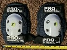 Pro Design Skateboard Inline Bmx Elbow Pads Blue Denim Kids Medium 