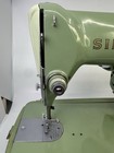 Vintage Singer Sewing Machine Rfj8-8 Green Portable 185k With Case