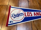 1980 s Vintage La Dodgers Baseball Full Size Pennant Flag Mlb 29 
