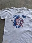 Vintage 50s 60s Circle Ten Bsa Boy Scouts Native Chief Head T-shirt Size Xs
