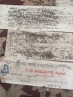 Lot Of 7 Antique Ink Blotters Ephemera Cards