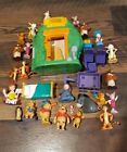 Winnie The Pooh Mr  Sanders Tree House Vintage Play Set Disney W  24 Figures Toy