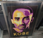 1998 Shepard Fairey X Kobe Bryant Upper Deck Litho Limited Ed   d  1000   Framed