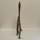 Vtg Mid Century Modern Brass Etruscan Revival Greek Horse Sculpture 10     Tall