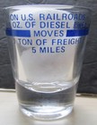 General Motors Emd Division Diesel Locomotive Advertising Whiskey Shot Glass
