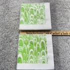 Vintage 1960 New Old Stock Paper Dinner Napkins Sealed Retro Green Morgan