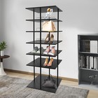 Multi-tier Shoe Storage Rack  Rotating Shoes Shelf Organizer  Shoe Rack Black