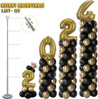 Balloon Column Stand Kit Set Of 4  7ft Height Adjustable Balloon Arch Kit With 2