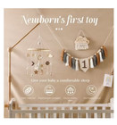 Baby Wooden Crib Mobile Bed Bell Rattle With Music Box