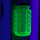 Depression Era Hazel Atlas Block Green Glass Shaker Set 3  Tall Uv 