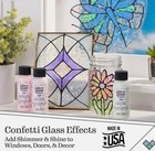 Gallery Glass  Green Confetti     Beautiful Stained Glass Effect Paint  By Plaid