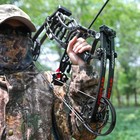 Us Compound Bow Set 30-60lbs Steel Ball Arrows Dual-use Archery Hunting Fishing