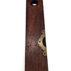Vintage Stanley Rule   Level Co  11 11 1862 Cherry Wood 18 l  Brass Level Guard