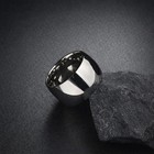 Men S Stainless Steel Dome Ring  12mm Wide Polished Wedding Band  Comfort Fit
