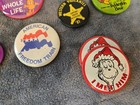 Vintage Pin Button 30  Piece Lot Mixed Varieties 