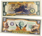 250th Anniversary Collectible  2 Bill   Independence Day 2 Dollar Bill Uncircula