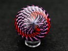 Bryan Trillas Glass Marble filigree 14 Cane Pattern purple Black Red 1 0-1 1in