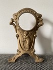 Art Nouveau Antique Picture Frame Round   New Haven Gilt Bronzed Clock Case Gold