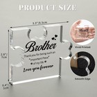 Birthday Gifts For Brother  Acrylic Puzzle Plaque Desk Decor - Brother Gifts Fro