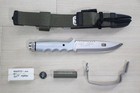 Vintage Marto Brewer Explorer Survival Knife Full Kit Harpoon Spain Silver M139
